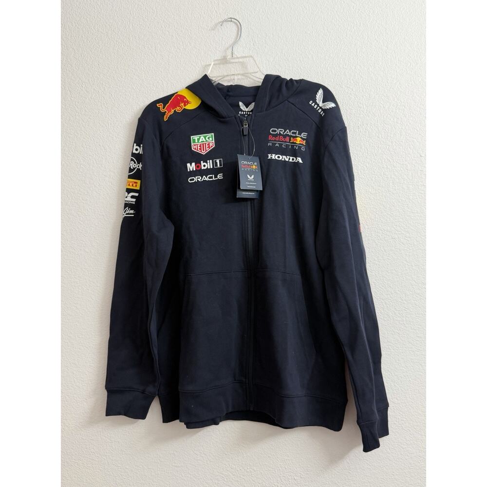 Red Bull Racing F1 Castore Hoodie NWT Men’s L Navy Blue